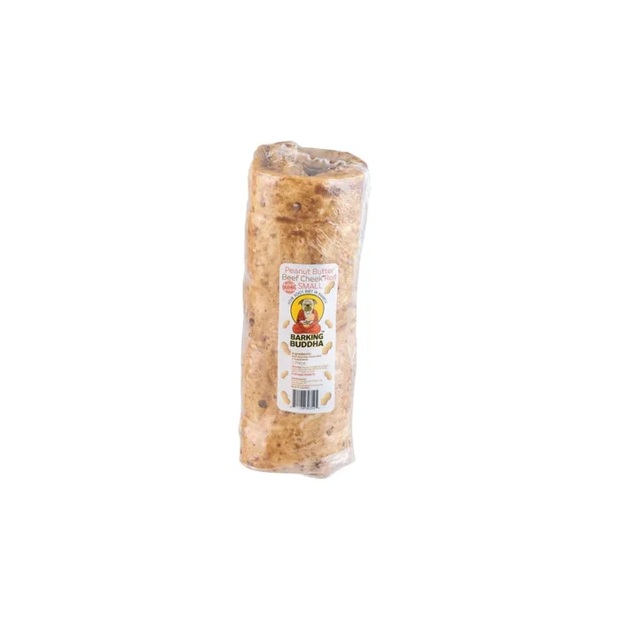 BARKING BUDDHA Beef Cheek Rolls Peanut Butter Small