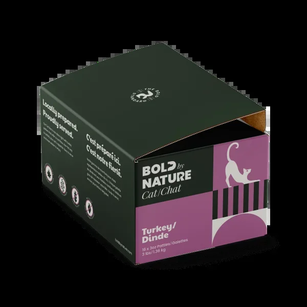 Bold by Nature Cat Turkey Patties 3lb