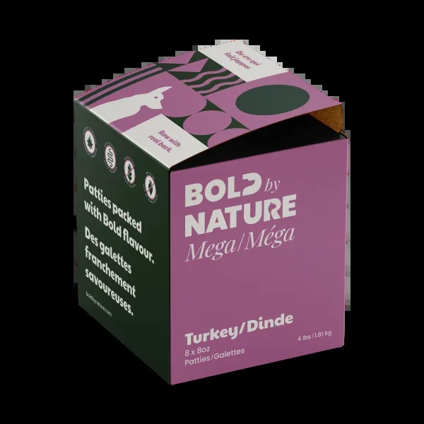 Bold By Nature Mega Turkey Patties 4lb