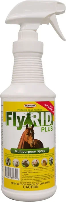 Durvet Fly Rid Plus Insecticide Spot on Spray for Horses