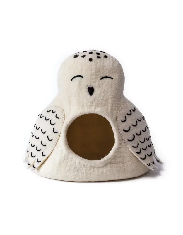 KARMA CAT Pet Cave Snowy Owl