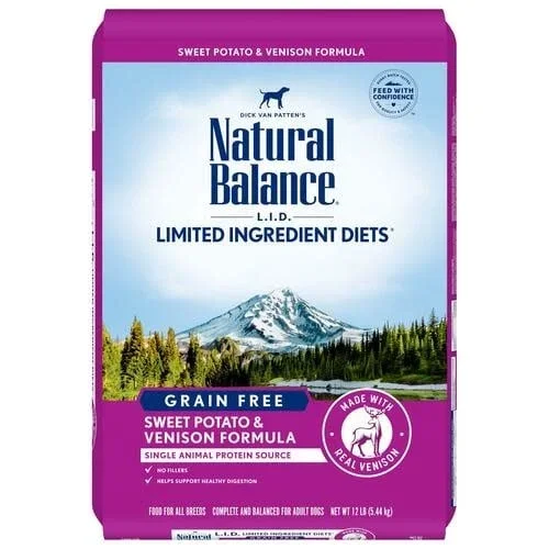 Natural Balance Dog LID Sweet Potato & Venison Formula 12LB