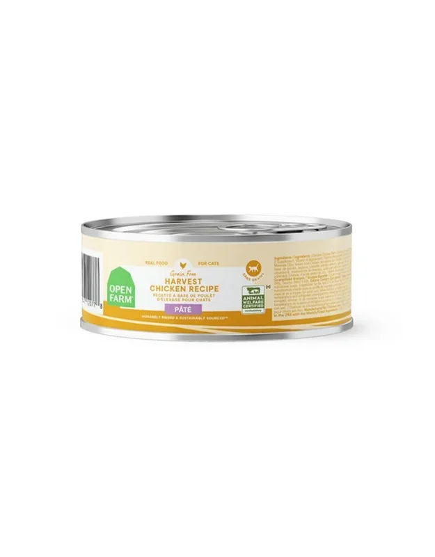 OPEN FARM Pate for Cats Harvest Chicken Recipe 2.8 OZ Case/18
