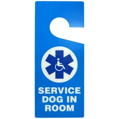 Service Dog In Room Door Hanger