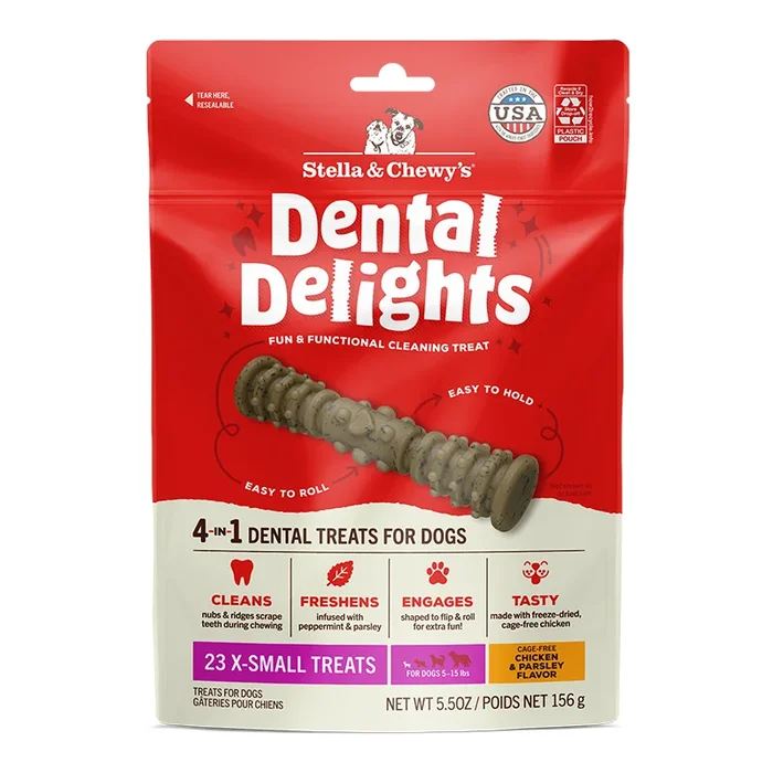 Stella & Chewy’s Dental Delights Extra Small 23 Pack Dog Dental Treats