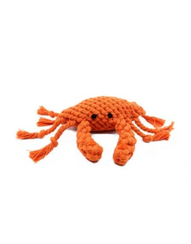 WILD MEADOW FARMS Crab Cotton Rope Dog Toy